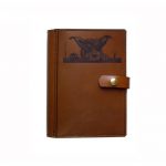A5 Leather Diary Cover Kelpie Peeping