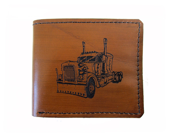 Bull Leather Wallet Truck