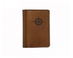 Passport Leather Cover Compass
