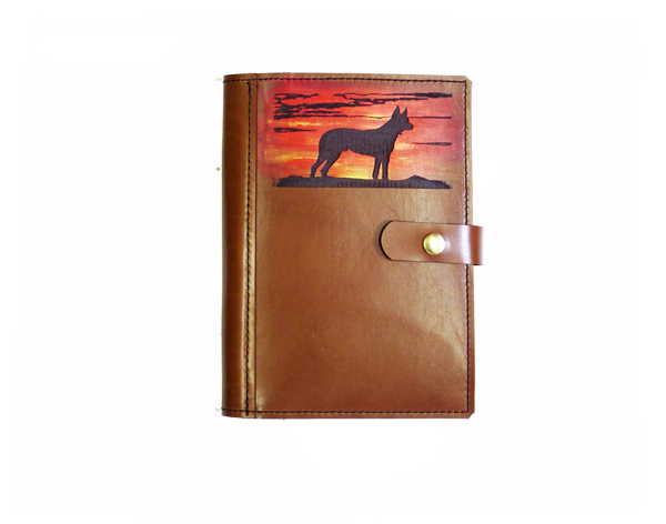A5 Leather Diary Coloured Kelpie