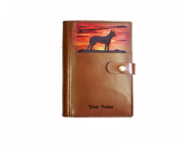 Personalised Leather Diary Cover A5