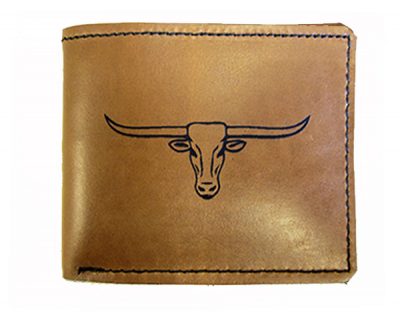 Bull Leather Wallet Longhorns