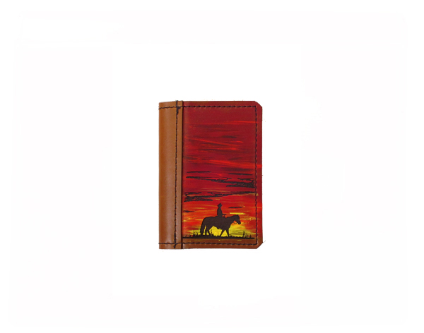 A7 leather notebook cover horseman