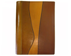 A4 Diary Cover Leather Patchwork Leather Diary Cover