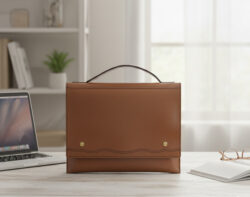 Leather Laptop Case Large