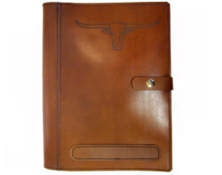 A4 leather diary cover longhorn