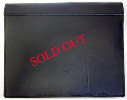 Black full-leather log book cover for trucks, Underhide Leather